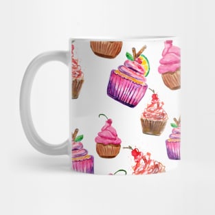 Pink Cupcakes Pattern Mug